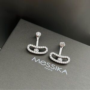 Messika sliding diamond earrings